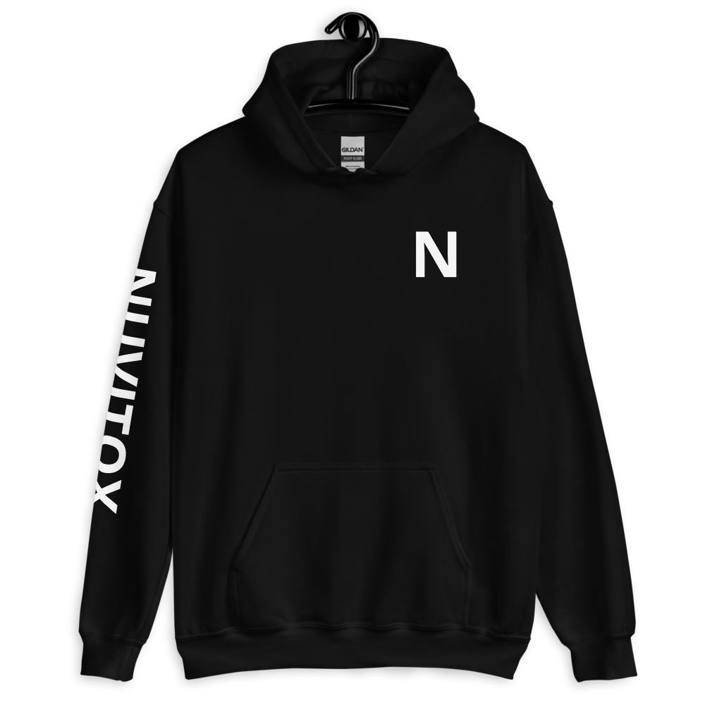 Nuvitox Signature Hoodie – “N” Front, Logo Back & Sleeve