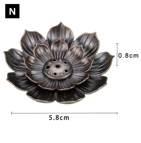 Lotus Incense Holder | Decorative Incense Burner for Sticks & Cones | Meditation, Relaxation & Home Decor