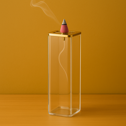 NUVITOX Glass Incense Tower – Dual-Use Burner