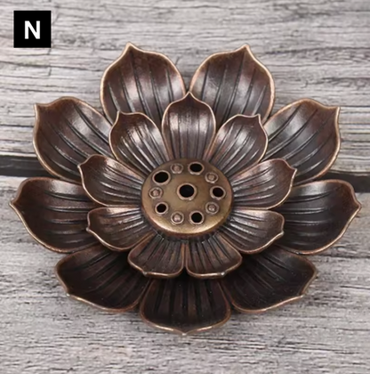 Lotus Incense Holder | Decorative Incense Burner for Sticks & Cones | Meditation, Relaxation & Home Decor