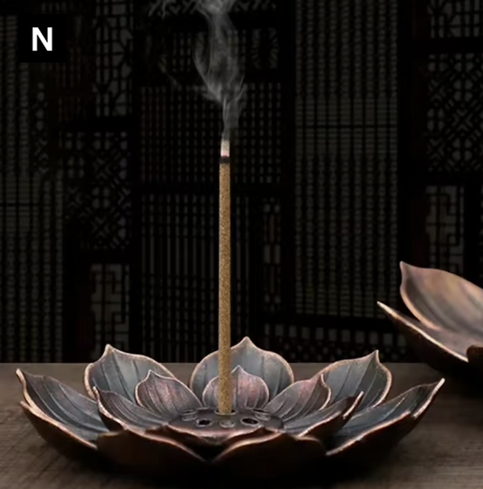 Lotus Incense Holder | Decorative Incense Burner for Sticks & Cones | Meditation, Relaxation & Home Decor